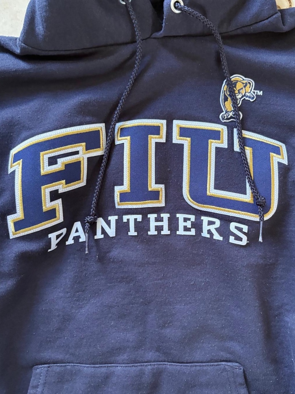 Champion Florida International University Panthers Hoodie Mens S Vintage FIU - Picture 3 of 5